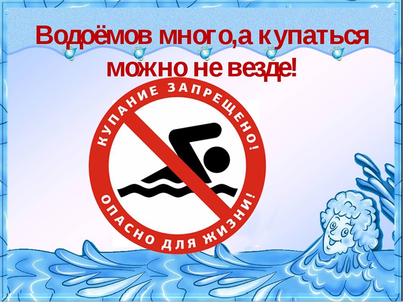 ПАМЯТКА о запрете купания в неустановленных местах.
